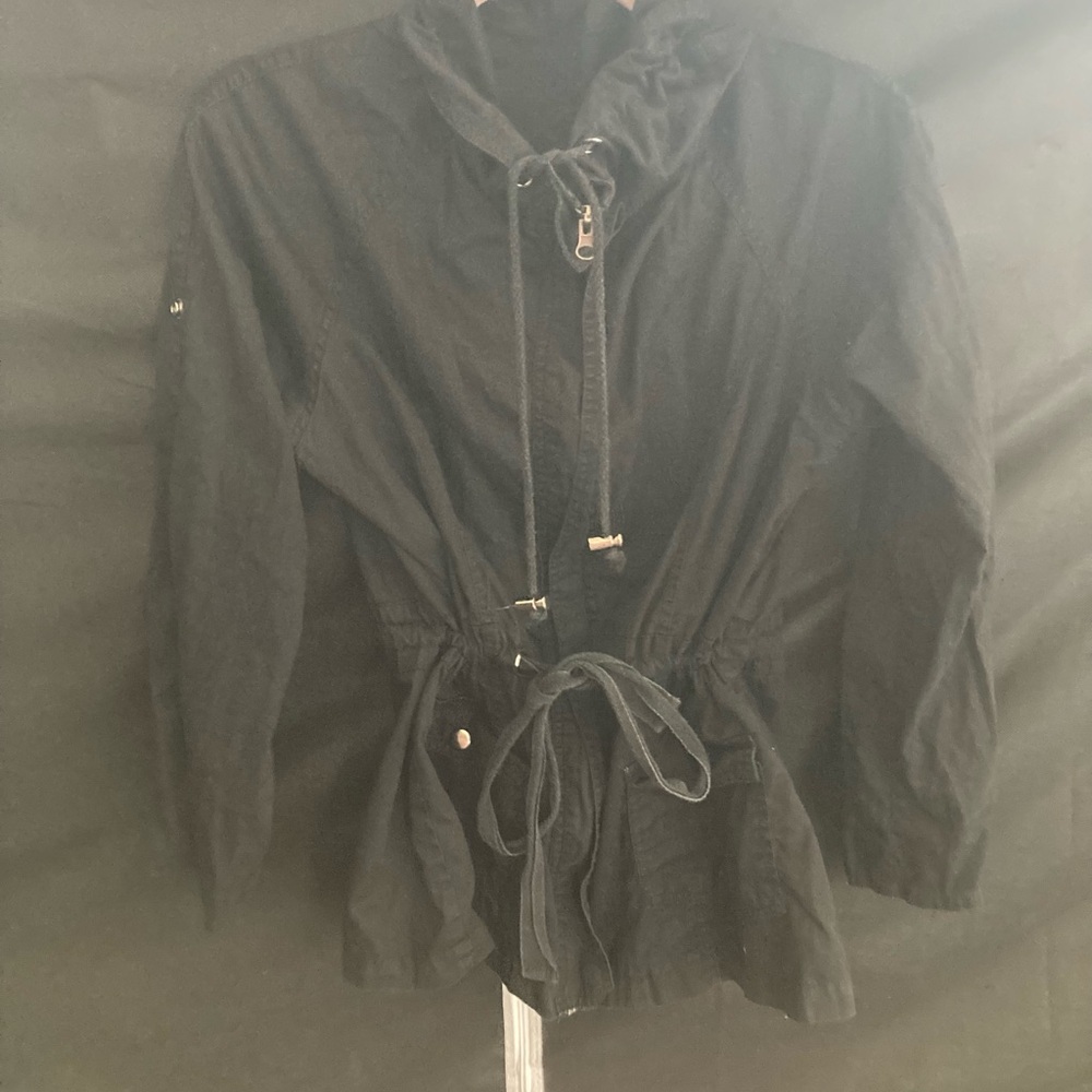 Source Unknown Black Utility Jacket With Sporty D… - image 1